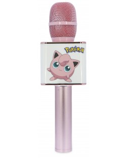 Микрофон OTL Technologies - Pokemon Jigglypuff, безжичен, розов