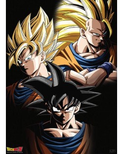 Мини плакат GB eye Animation: Dragon Ball Z - Goku Transformations