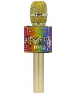 Микрофон OTL Technologies - Rainbow High Karaoke, златист