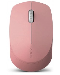 Мишка RAPOO - M100 Silent, оптична, безжична, розова