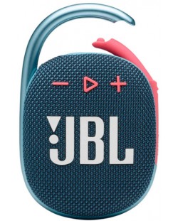 Портативна колонка JBL - CLIP 4, синя/розова