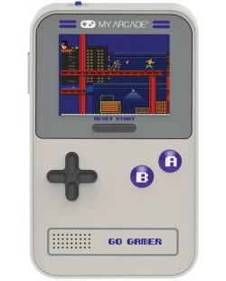 Мини конзола My Arcade - Gamer V Classic 300in1, сива/лилава