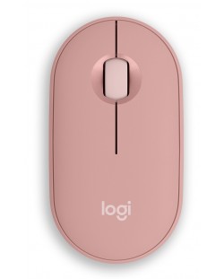 Мишка Logitech - Pebble Mouse 2 M350s, оптична, безжична, Rose