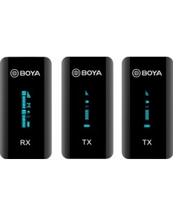Микрофонна система Boya - BY-XM6-K2, безжична, черна