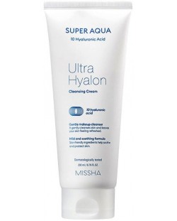 Missha Super Aqua Почистващ крем Ultra Hyalron, 200 ml