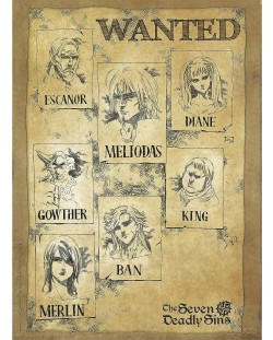 Мини плакат GB eye Animation: The Seven Deadly Sins - Wanted