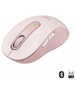 Мишка Logitech - Signature M650, оптична, безжична, розова