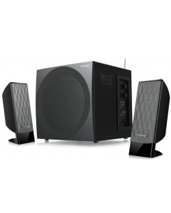 Аудио система Microlab - M-300U, 2.1, черна