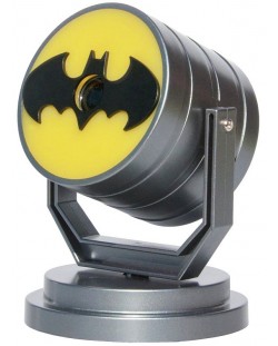 Мини прожектираща лампа Fizz Creations DC Comics: Batman - Bat Signal, 12 cm + UK към EU преходник