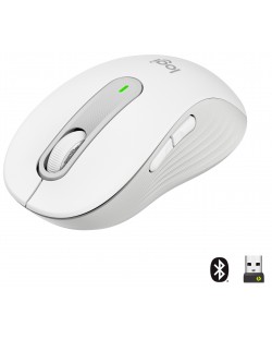 Мишка Logitech - Signature M650, оптична, безжична, бяла