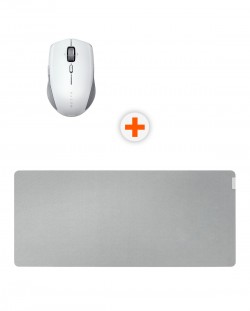 Мишка Razer - Pro Click Mini, сива + подложка Pro Glide, XXL