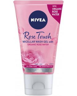 Nivea Rose Touch Мицеларен измиващ гел, 150 ml