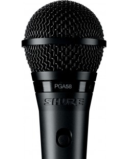 Микрофон Shure - PGA58-XLR-E, черен