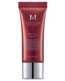 Missha BB крем за лице, №21 Light beige, SPF42, 20 ml