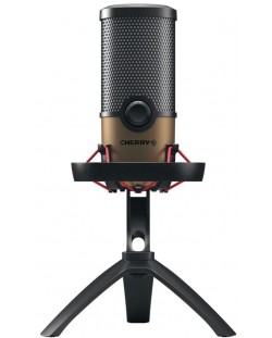 Микрофон Cherry - UM 9.0 Pro RGB, бронзов/черен