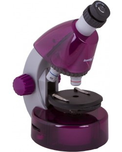 Микроскоп Levenhuk - LabZZ M101, лилав