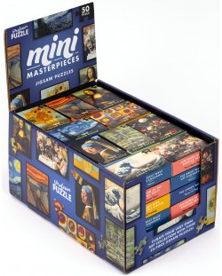 Мини пъзел Professor Puzzle от 50 части - Мини шедьоври, асортимент