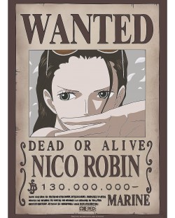 Мини плакат GB eye Animation: One Piece - Nico Robin Wanted Poster