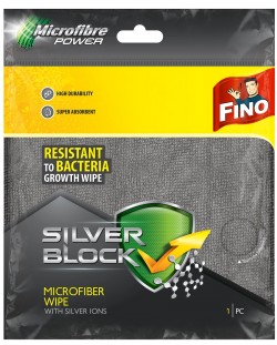 Микрофибърна кърпа Fino - Silver Block, 32 х 32 cm