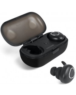 Слушалки с микрофон Microlab Trekker 200 - Bluetooth, безжични, черни