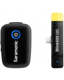 Микрофон Saramonic - Blink500 B5-Type-C, безжичен, черен