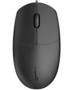 Мишка RAPOO - N100, оптична, черна
