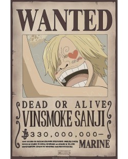 Мини плакат GB eye Animation: One Piece - Sanji Wanted Poster (Series 2)