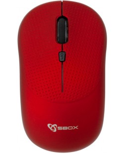 Мишка SBOX - WM-106R, оптична, безжична, червена