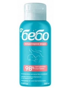 Мицеларна вода Бебо - Натурална, 350 ml