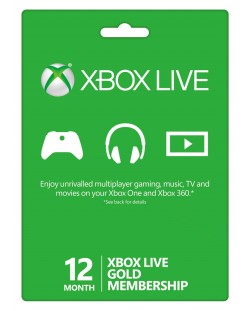 Xbox Live 12 месечен абонамент