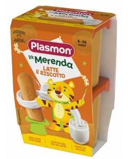 Млечен десерт с бишкоти Plasmon, 2 х 120 g