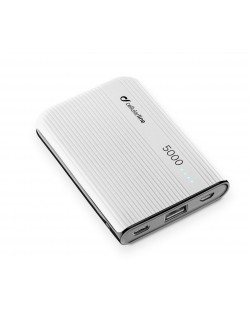 Портативна батерия Cellularline - PowerTank, 5000 mAh, бяла