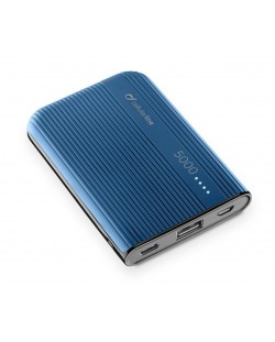 Портативна батерия Cellularline - PowerTank, 5000 mAh, синя