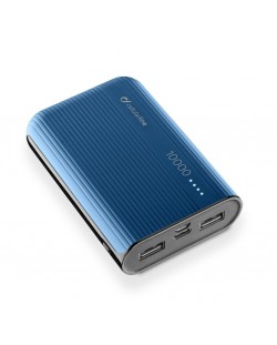 Портативна батерия Cellularline - PowerTank, 10000 mAh, синя