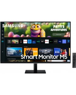 Монитор Samsung - Smart M5 27CM500, 27'', FHD, VA, Anti-Glare, черен