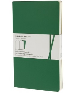 Комплект тефтери Moleskine Volant Notebook – Зелен, бели листа