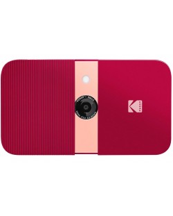 Моментален фотоапарат Kodak - Smile Camera, червен