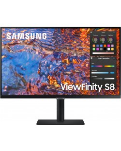 Монитор Samsung - ViewFinity S8 LS32B800PXP, 32'', 4K, IPS, USB-Hub