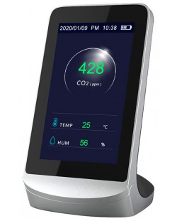 Монитор за качеството на въздуха Levenhuk - Wezzer Air MC60, сив