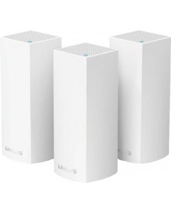 Wi-fi система Linksys - Velop Intelligent Mesh WiFi 6.6Gbps, 3 модула, бяла