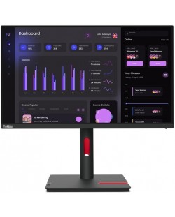 Монитор Lenovo - ThinkVision T24i-30, 23.8'', IPS, черен