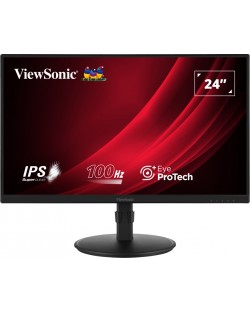 Монитор ViewSonic - VG2408A, 23.8'', FHD, IPS, USB Hub, черен