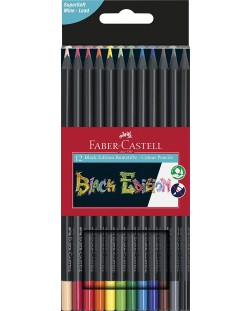 Моливи Faber Castell - Black Edition, 12 цвята
