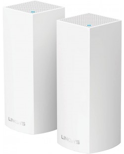 Wi-fi система Linksys - Velop Intelligent Mesh WiFi 4.4Gbps, 2 модула, бяла