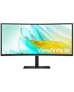 Монитор Samsung - ViewFinity S65UC, 34'', WQHD, VA, USB Hub, Curved