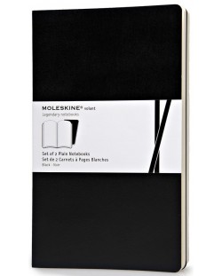Комплект тефтери Moleskine Volant Notebook – Черен, бели листа