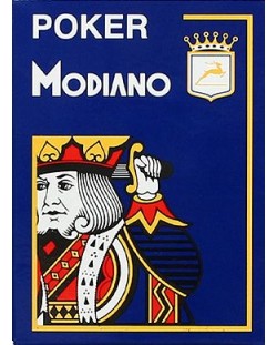 Пластични карти Modiano Jumbo Index - 4 Corner (сини)