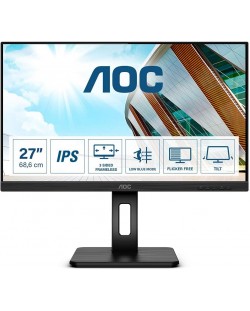 Монитор AOC - Q27P2Q, 27'', QHD, IPS, Anti-Glare, USB-Hub