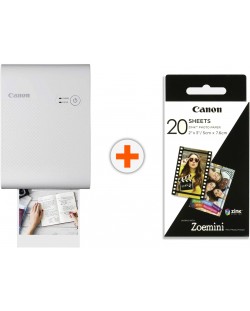 Мобилен принтер Canon - Selphy Square QX10, без консуматив, бял