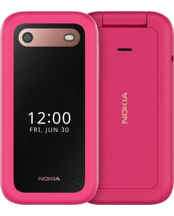 Мобилен телефон Nokia - 2660 Flip, 2.8'', 48MB/128MB, розов